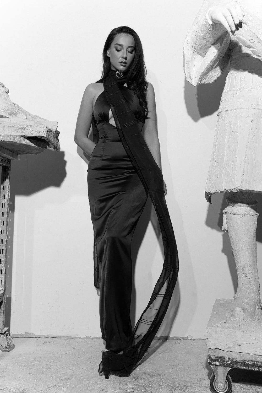 Enzo Dress with Scarf